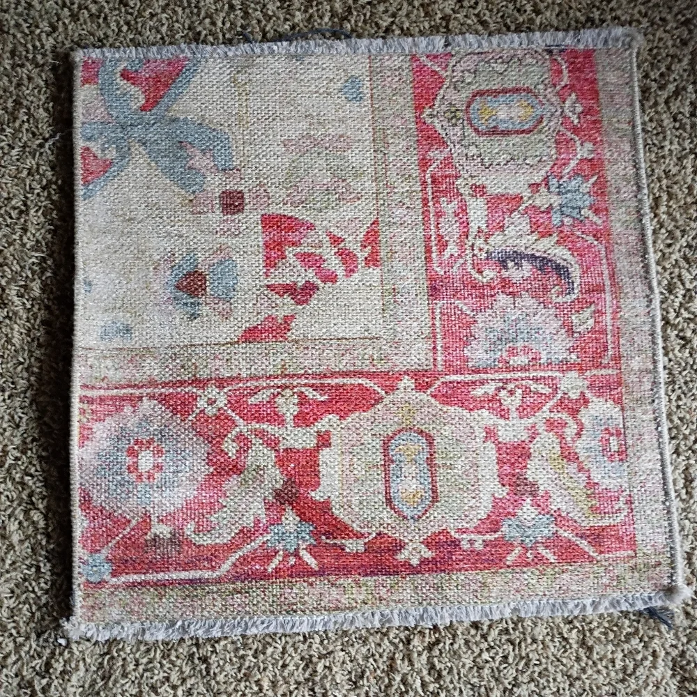 Jaipur living Vintage Style Red and Cream Area Rug Sample